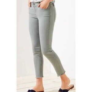 LOFT Ann Taylor Light Gray Ankle-Length Women's Modern Skinny Jeans NWT Size 12